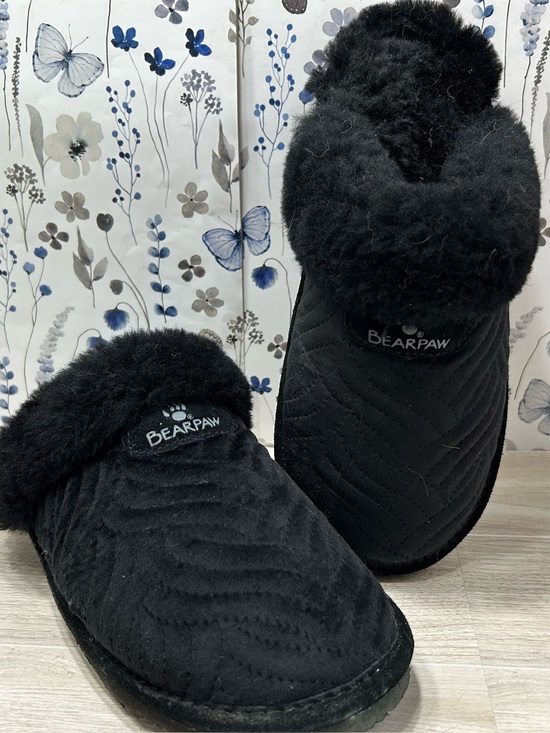 BearPaw Shoes - Bearpaw black slip-on clog slippers
